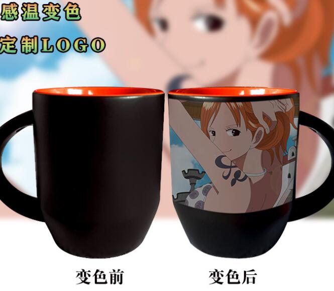 Ceramic coffee cup with spoon magic mugs