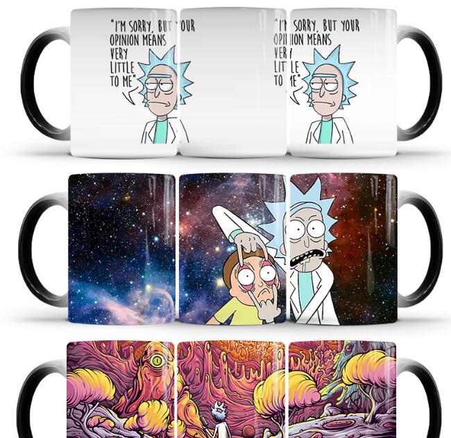 Rick and Morty Color Changing Mugs