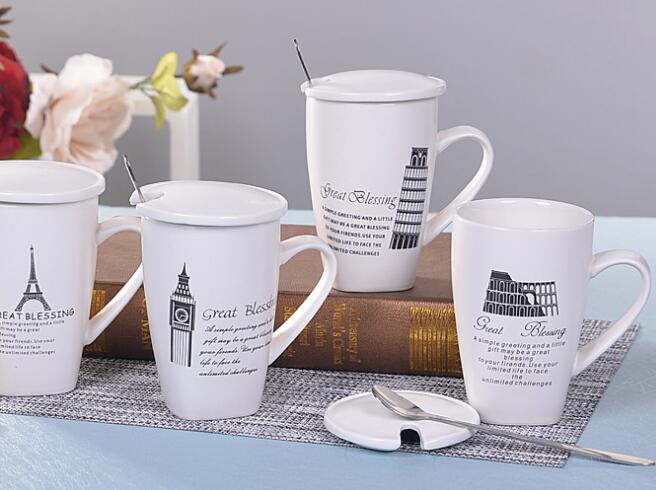 Ceramic mug three piece set