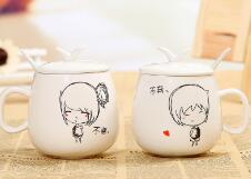 Couple cup never leave ceramic mug