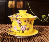 Jingdezhen hand painted bowl covered with flowers