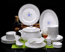 Jingdezhen Ceramic tableware gift 56 bone china tableware set