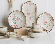 Japanese Sakura household ceramic tableware dish