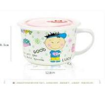 Cartoon ceramic noodle bowl Japanese Korean noodle cup