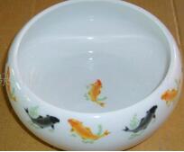 ceramic goldfish tea washing set