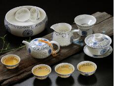 Jingdezhen openwork exquisite tea set