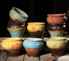 Korean hand painted multi meat flowerpot