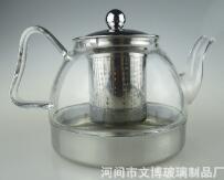 Wholesale stainless steel electromagnetic pot glass pot