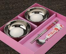 Stainless steel children's tableware set wholesale