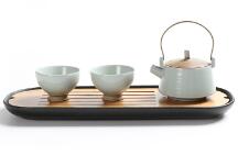 Wholesale Ruyao kaipian teapot, ceramic teapot and Kungfu teapot