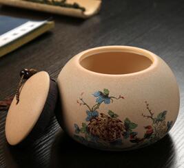 Ceramic tea pot sealed pot dry fruit storage pot