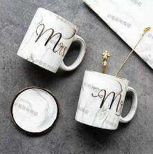 Marble and Phnom Penh couple mug  ceramic coffee cup