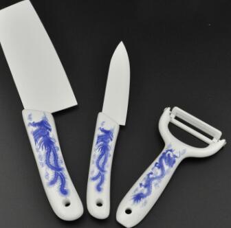 Ceramic knife three piece straight ceramic knife 6.3 