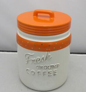 Ceramic cookie container,sugar canister, coffee jar with silicone seal ring