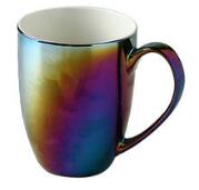 New arrival hot sale golden handle 11oz colourfull ceramic coffee mugs