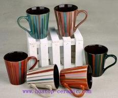 Colored glaze ceramic cup ceramic mug